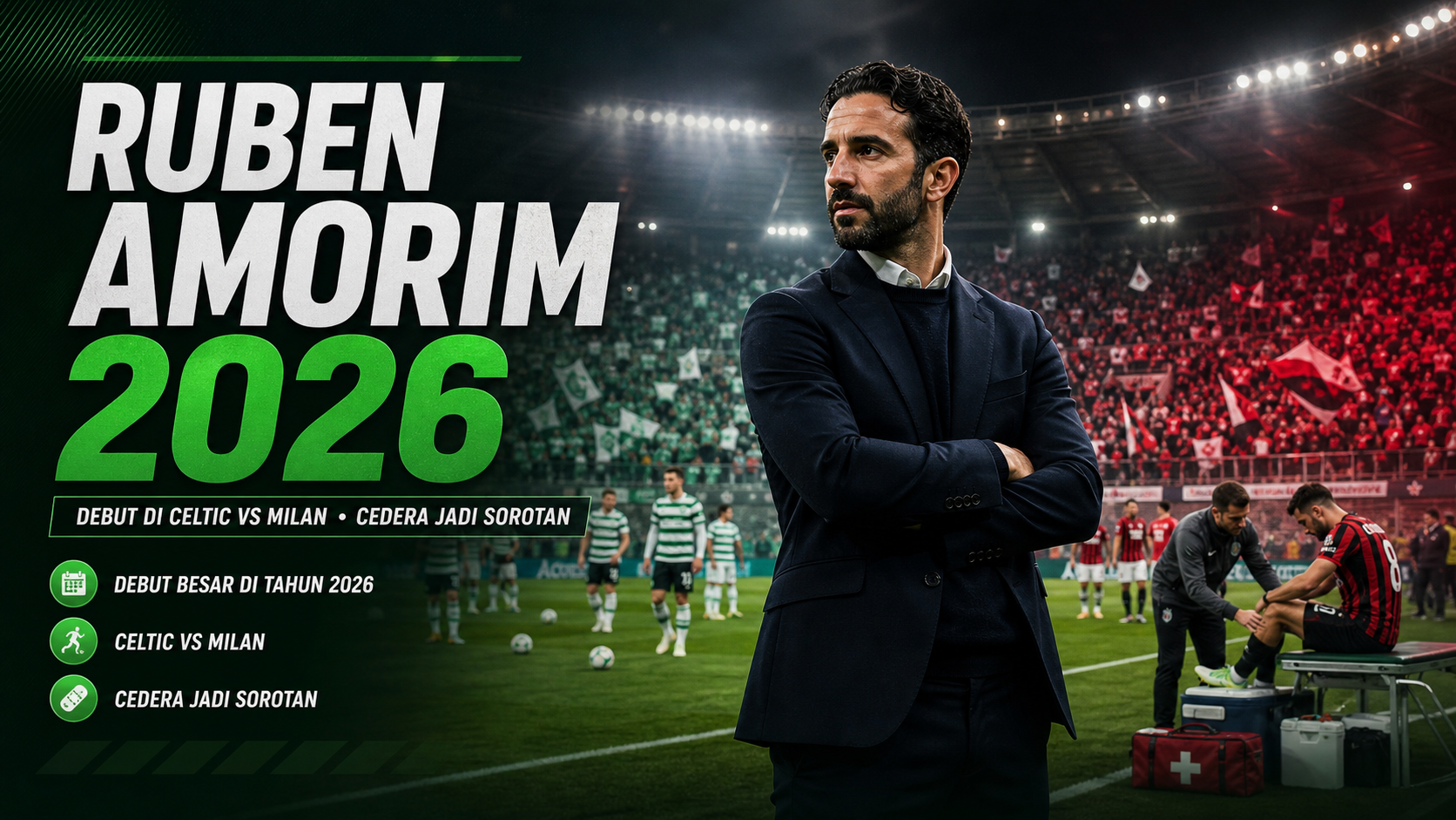 amorim - Ruben Amorim 2026: Debut di Celtic vs Milan, Cedera Jadi Sorotan
