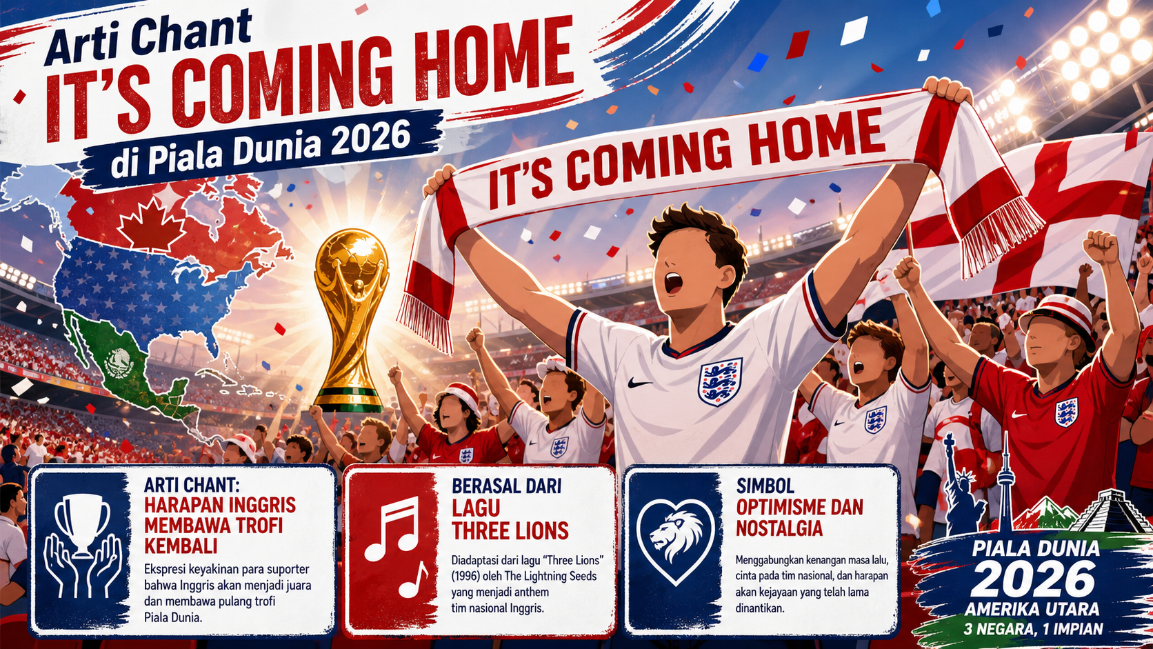Arti Chant It’s Coming Home di Piala Dunia 2026 - inggris