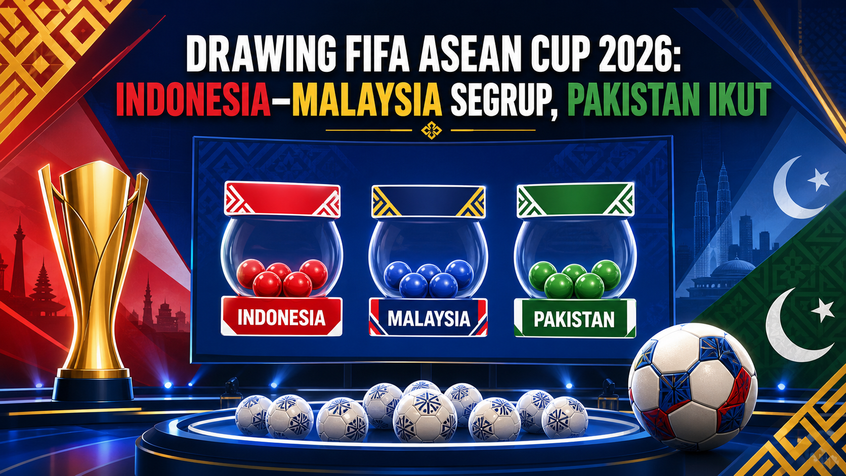 Drawing FIFA ASEAN Cup 2026: Indonesia-Malaysia Segrup, Pakistan Ikut - fifa