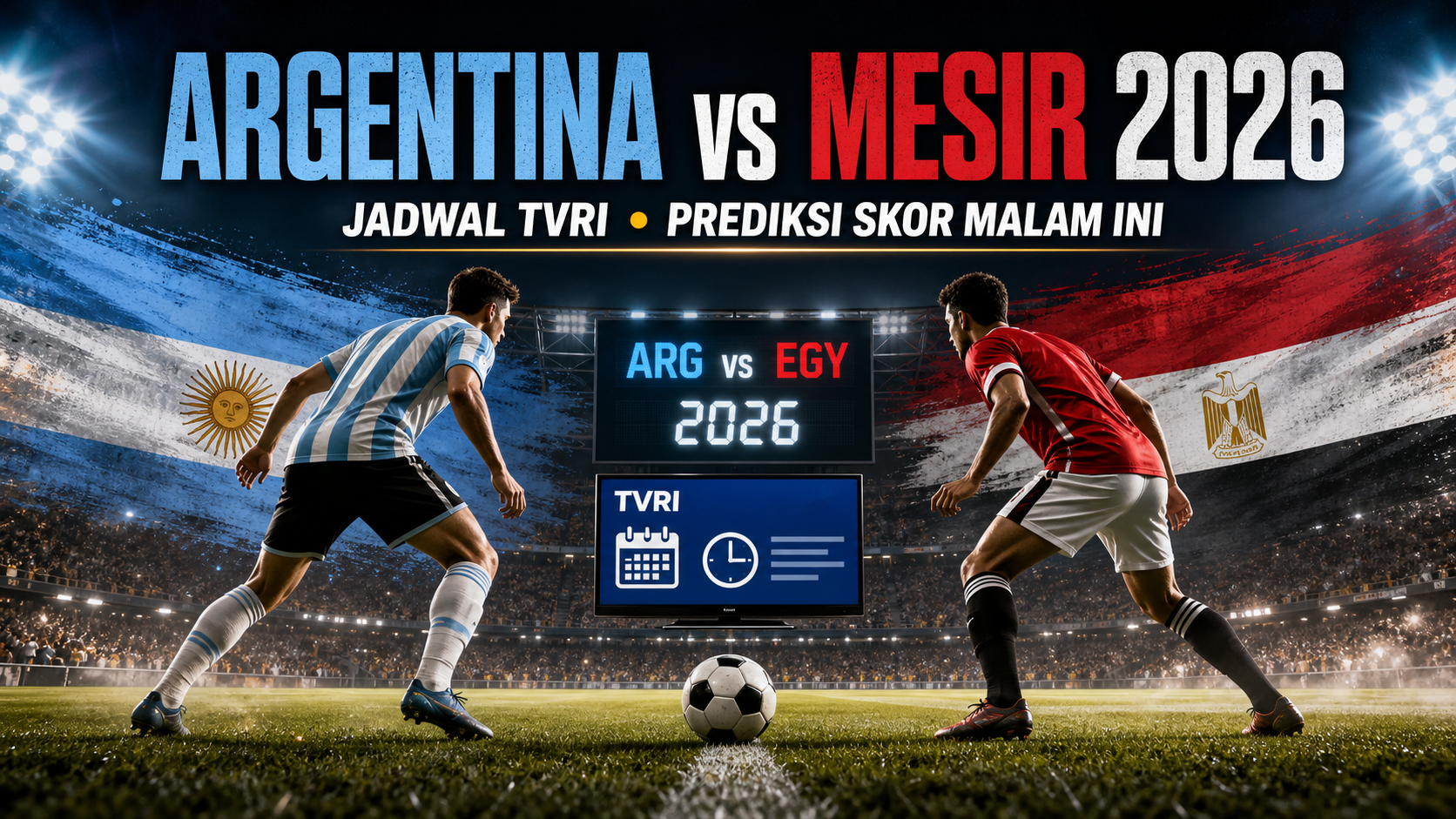Duel Argentina vs Mesir 2026: Jadwal TVRI, Prediksi Skor Malam Ini - argentina