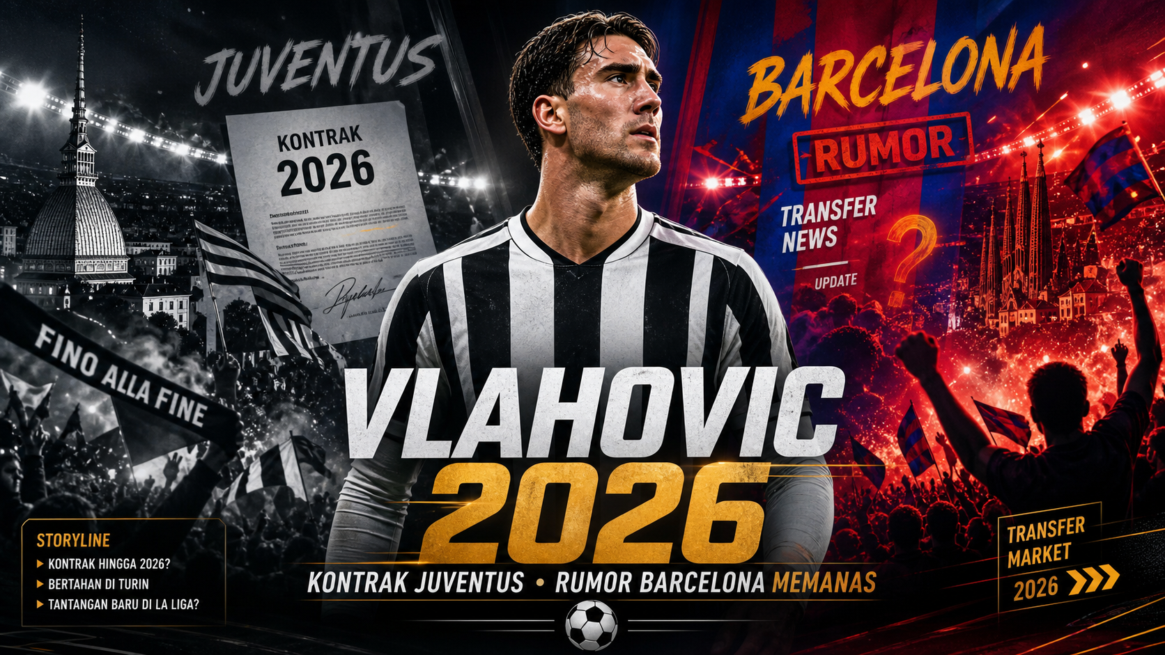 Dusan Vlahovic 2026: Kontrak Juventus dan Rumor Barcelona Memanas - vlahovic