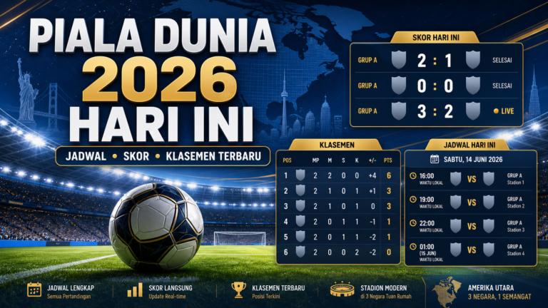 piala - Piala Dunia 2026 Hari Ini: Jadwal, Skor, Klasemen Terbaru
