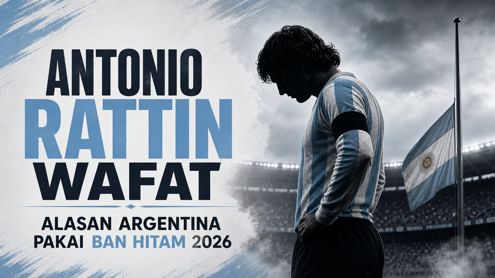 rattin - Antonio Rattin Wafat, Alasan Argentina Pakai Ban Hitam 2026