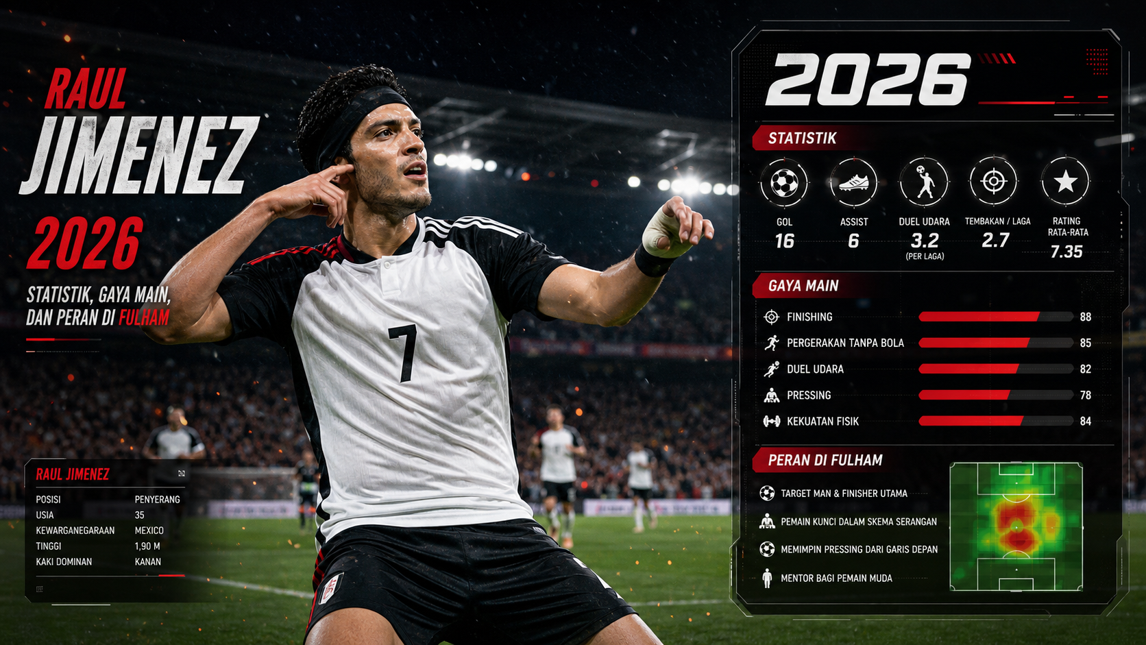 Raul Jimenez 2026: Statistik, Gaya Main, dan Peran di Fulham - jimenez