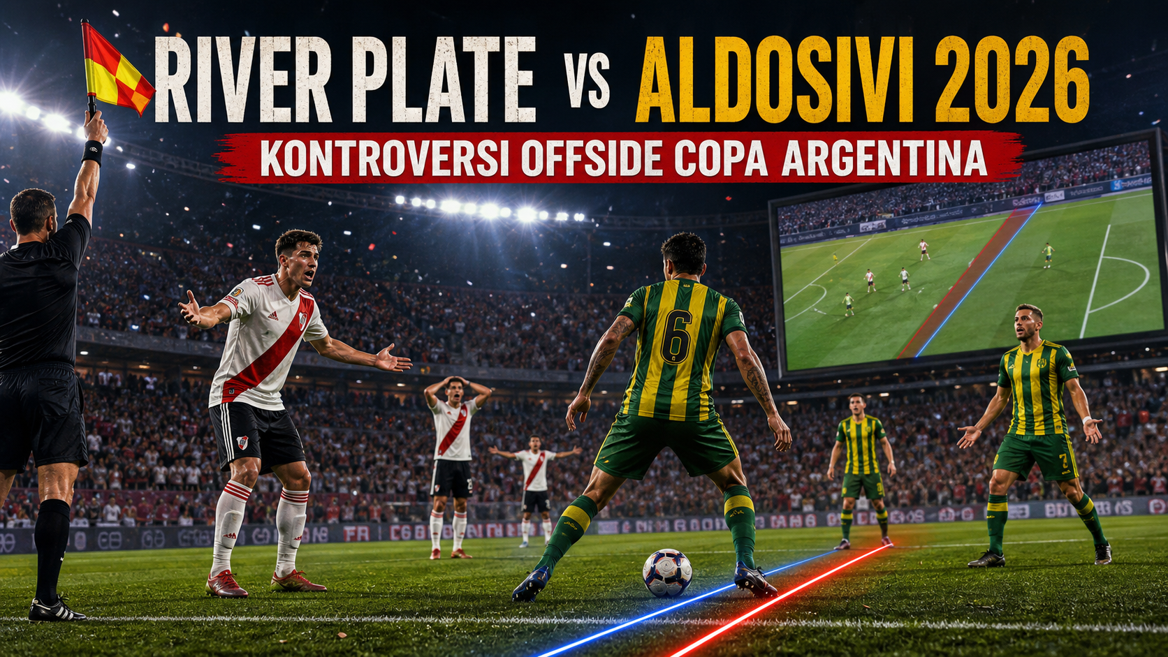 River Plate vs Aldosivi 2026: Kontroversi Offside Copa Argentina - river