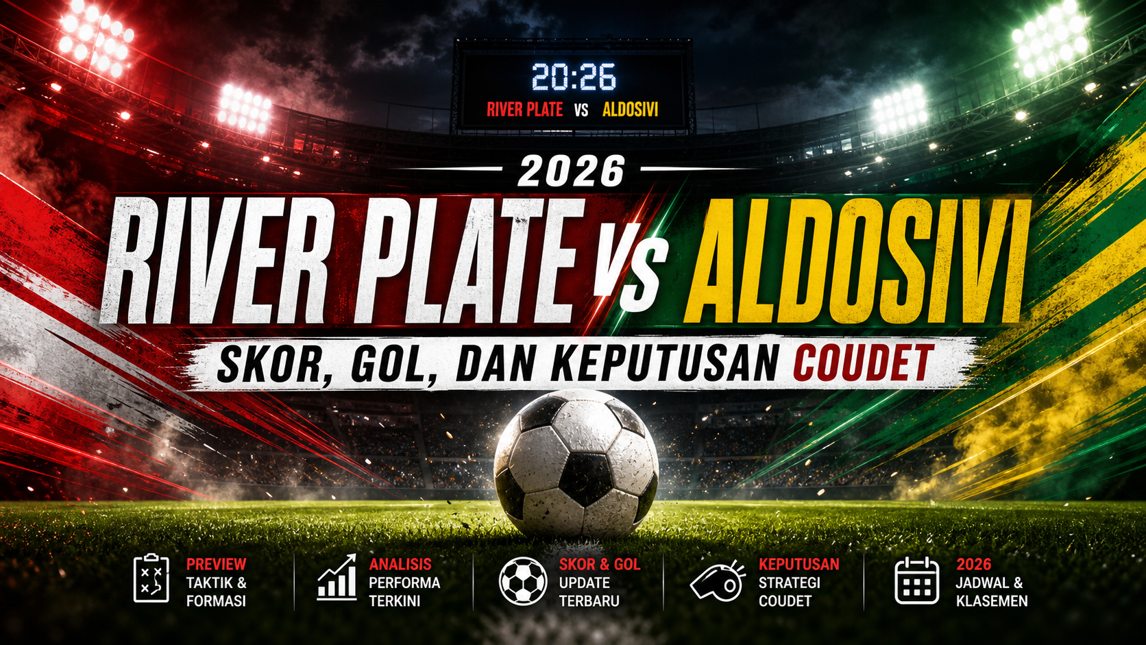 river - River Plate vs Aldosivi 2026: Skor, Gol, dan Keputusan Coudet