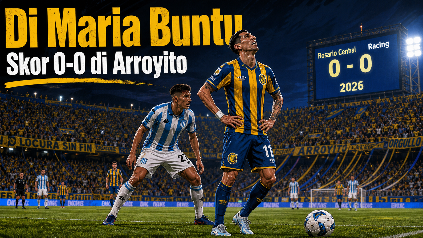 Rosario Central vs Racing 2026: Di Maria Buntu, Skor 0-0 di Arroyito - rosario