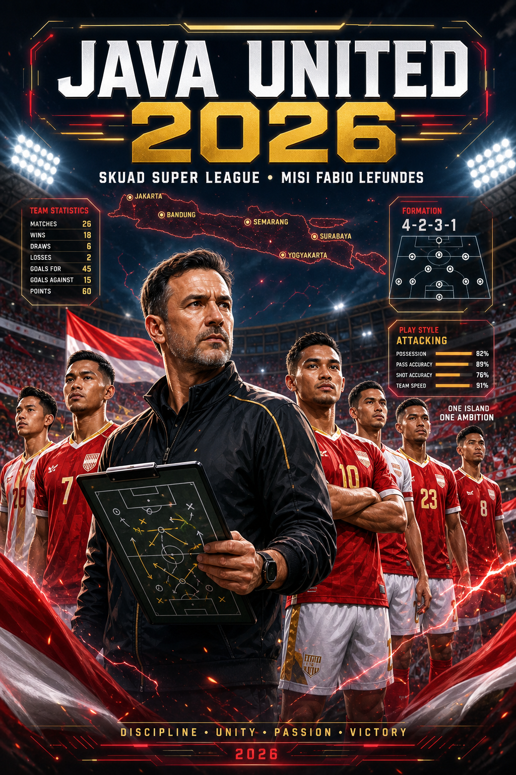 Java United 2026: Skuad Super League dan Misi Fabio Lefundes - java