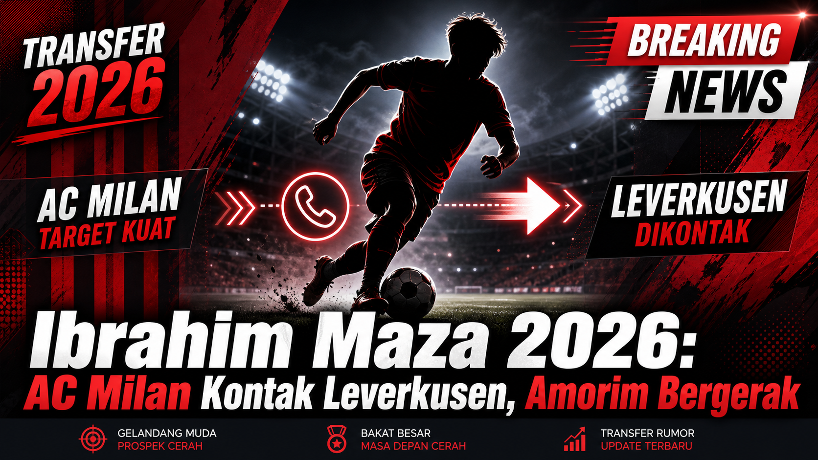 maza - Ibrahim Maza 2026: AC Milan Kontak Leverkusen, Amorim Bergerak