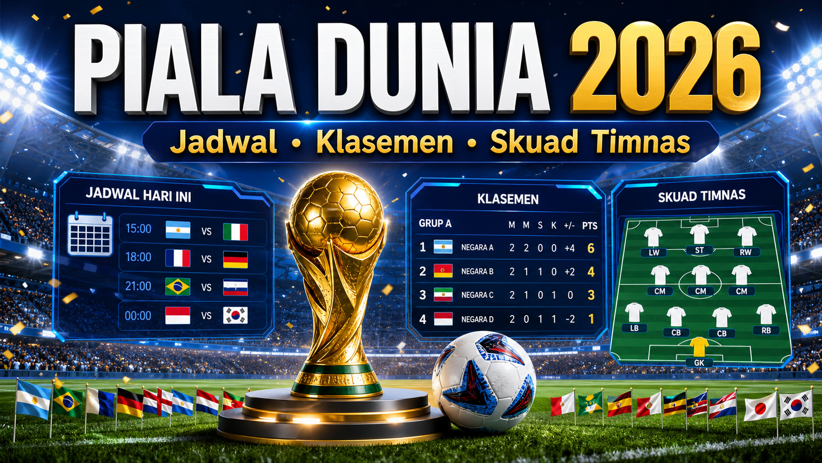 Piala Dunia 2026 Hari Ini: Update Jadwal, Klasemen, Skuad Timnas - piala