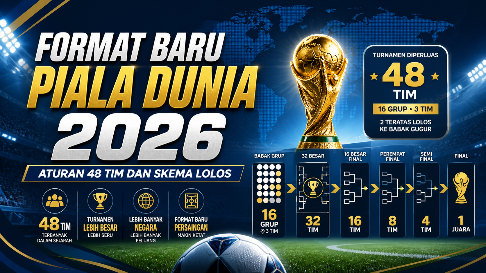 piala - Format Baru Piala Dunia 2026: Aturan 48 Tim dan Skema Lolos