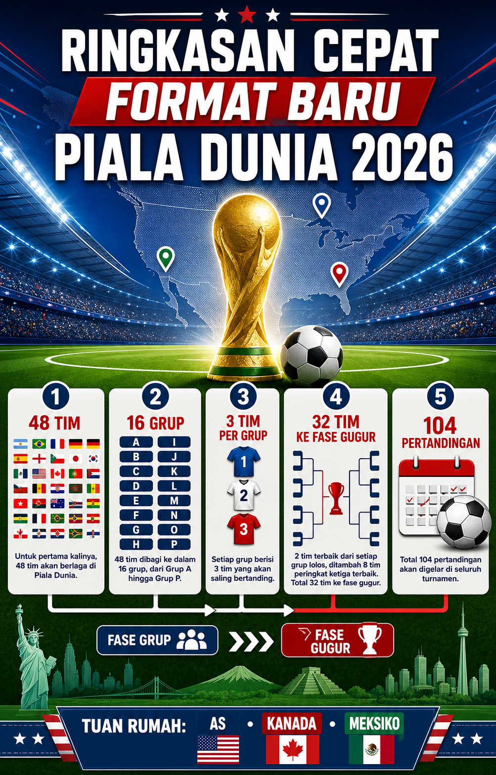 Ringkasan Cepat Format Baru Piala Dunia 2026 - piala
