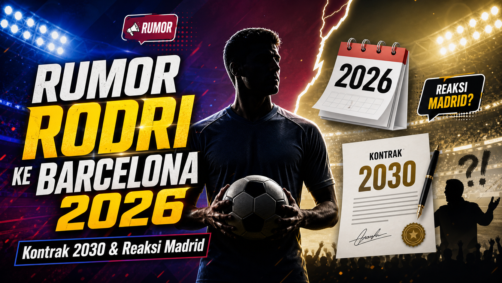 rodri - Rumor Rodri ke Barcelona 2026: Kontrak 2030 dan Reaksi Madrid