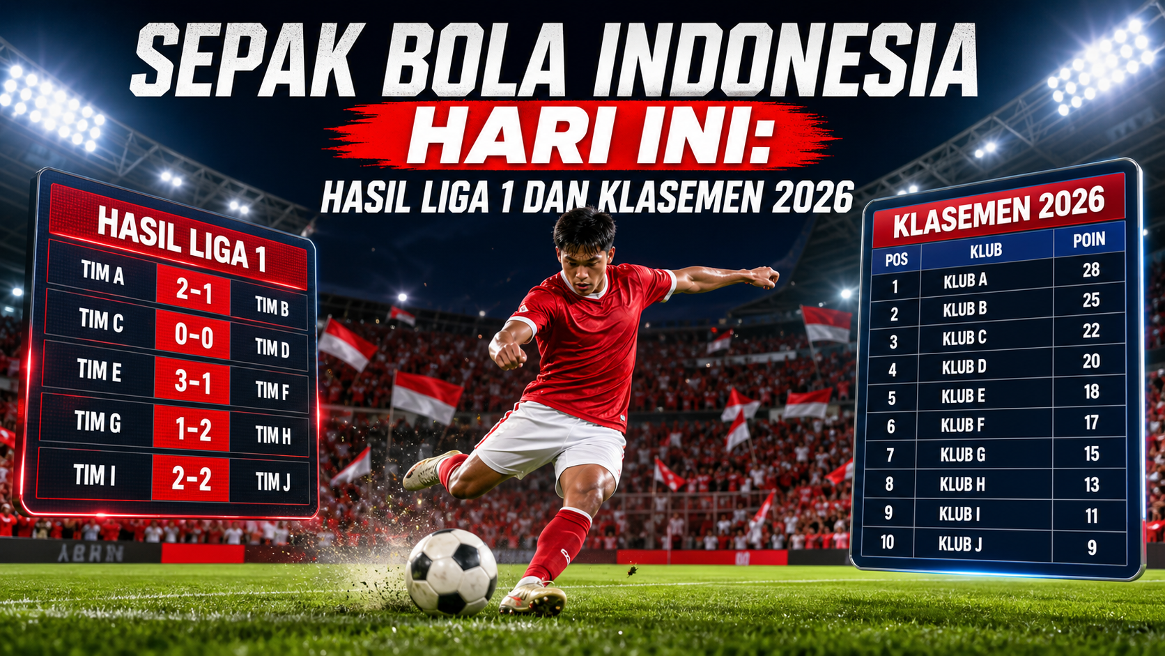Sepak Bola Indonesia Hari Ini: Hasil Liga 1 dan Klasemen 2026 - liga1