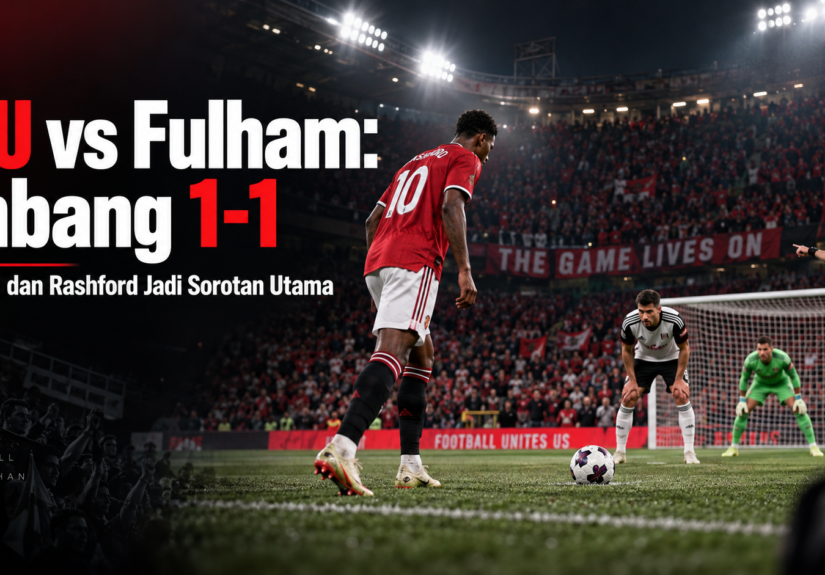 fulham - MU vs Fulham: Imbang 1-1, Penalti dan Rashford Jadi Sorotan Utama
