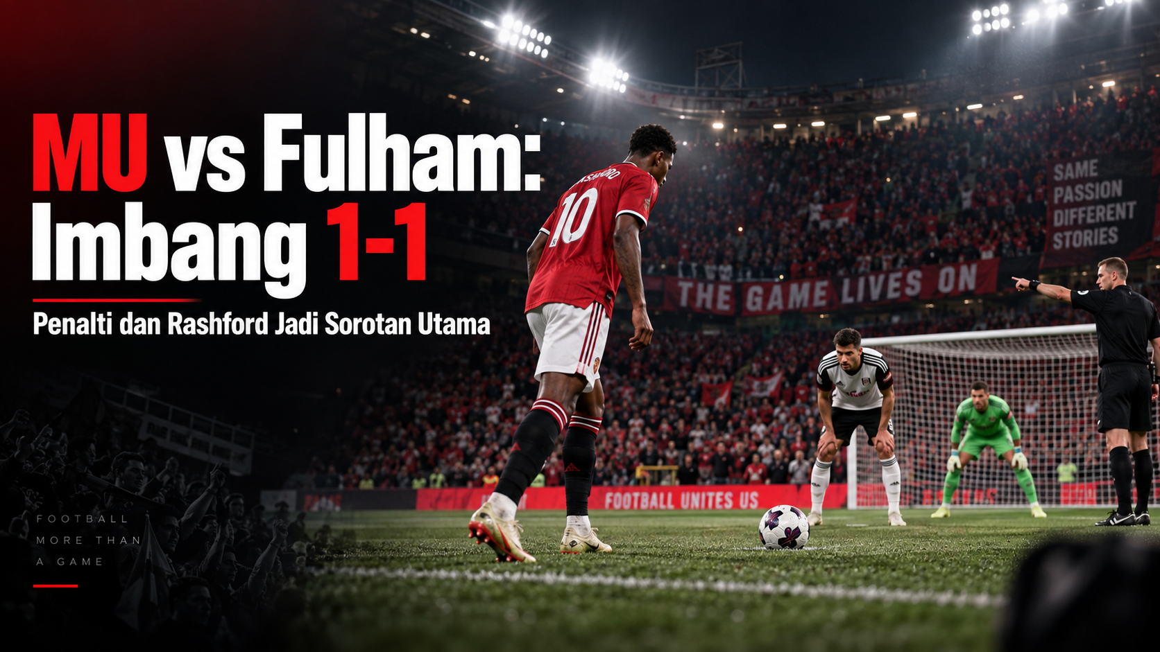 fulham - MU vs Fulham: Imbang 1-1, Penalti dan Rashford Jadi Sorotan Utama