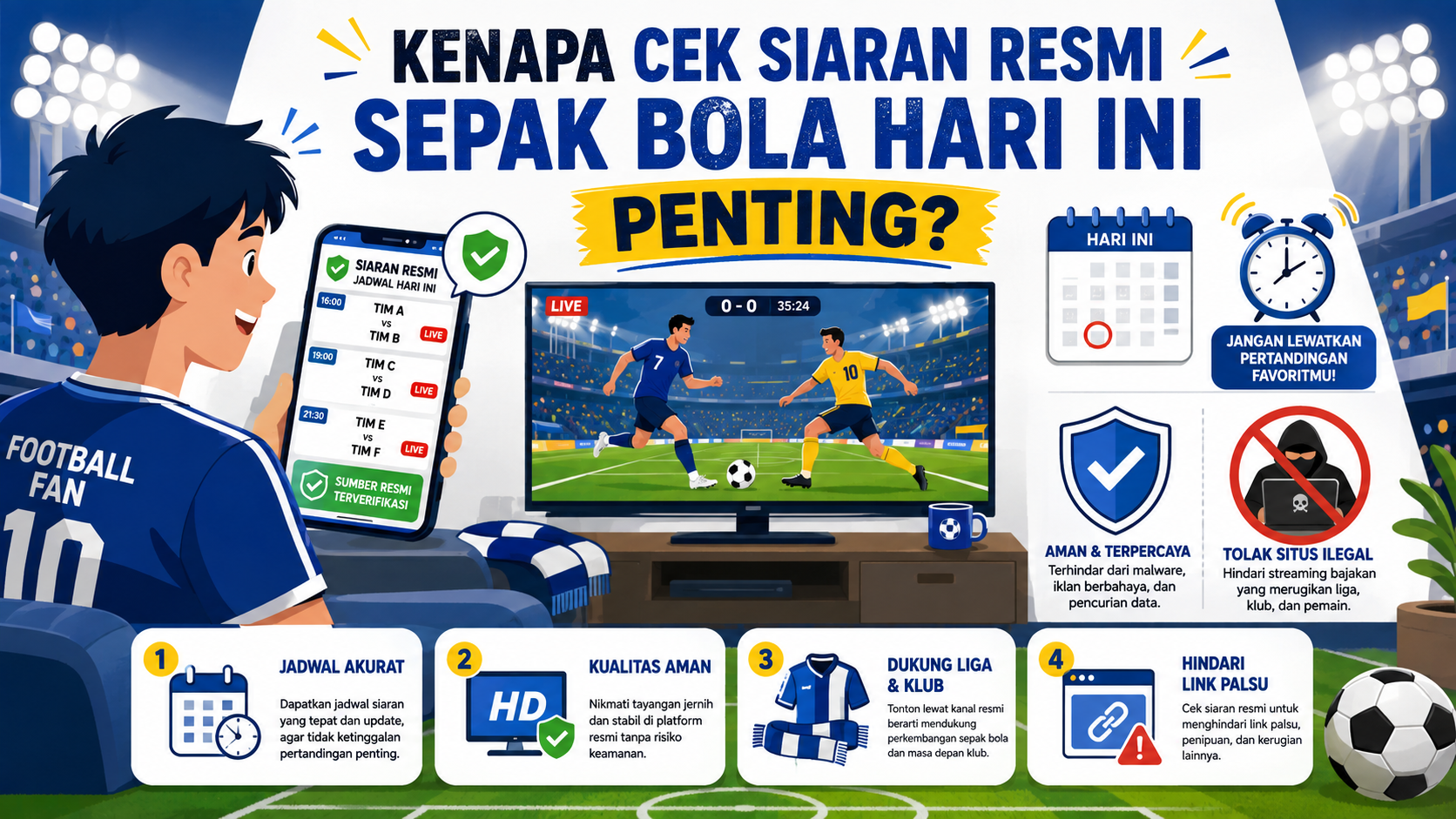 Kenapa Cek Siaran Resmi Sepak Bola Hari Ini Penting? - bola