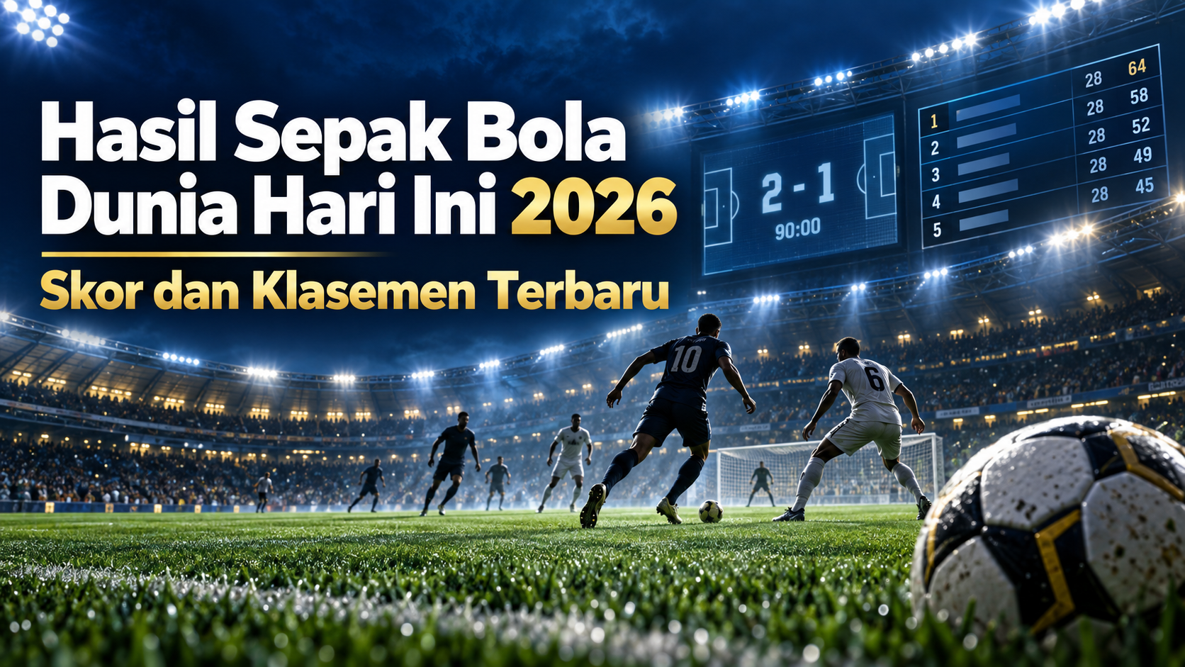 sepakbola - Hasil Sepak Bola Dunia Hari Ini 2026: Skor dan Klasemen Terbaru