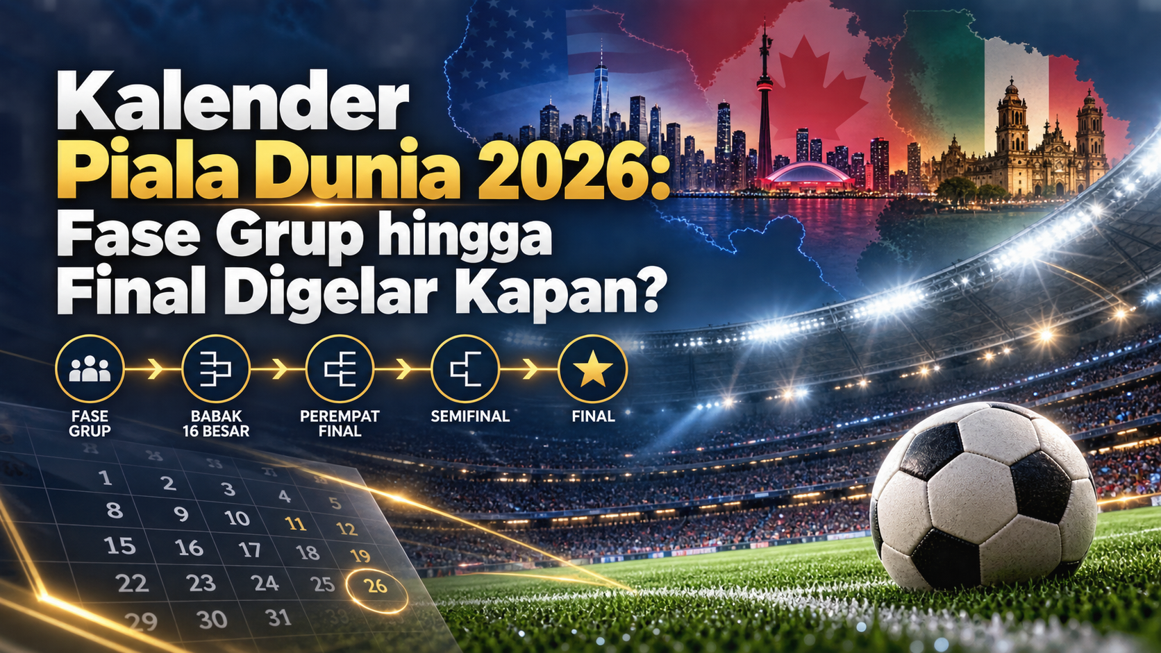 piala - Kalender Piala Dunia 2026: Fase Grup hingga Final Digelar Kapan?
