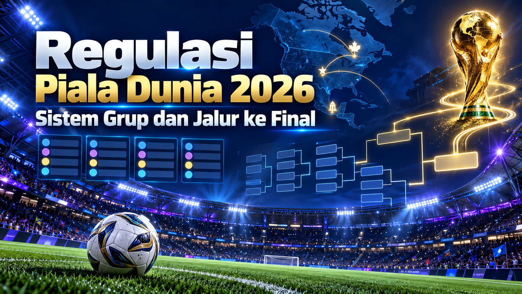 piala - Regulasi Piala Dunia 2026, Sistem Grup dan Jalur ke Final