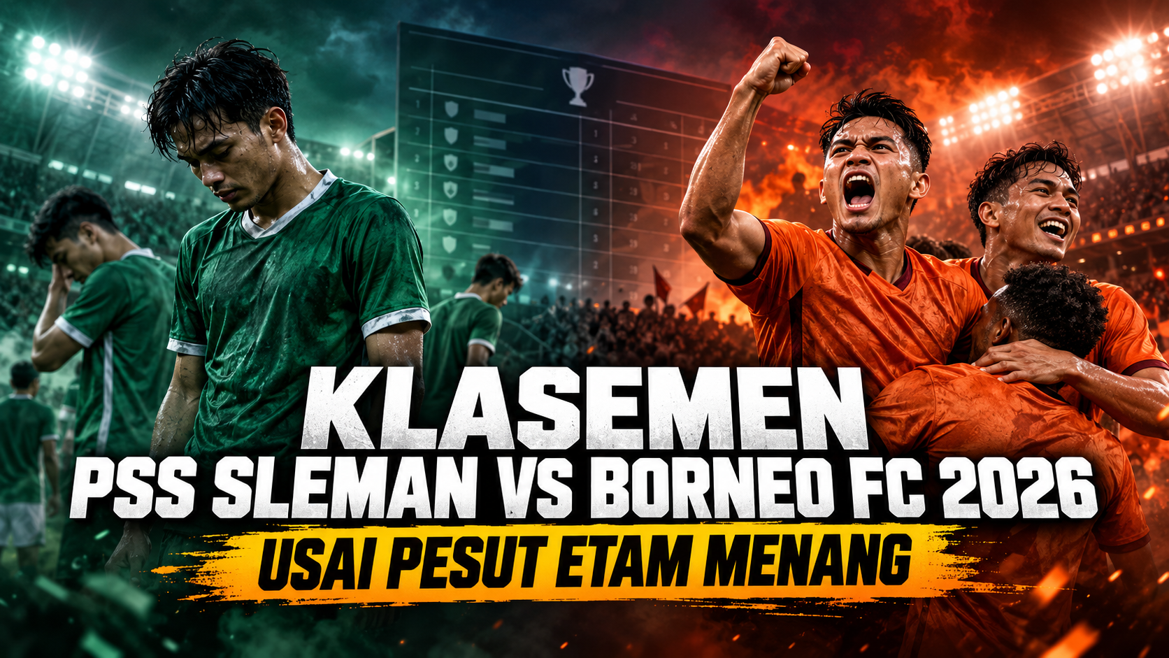 pss - Klasemen PSS Sleman vs Borneo FC 2026 Usai Pesut Etam Menang