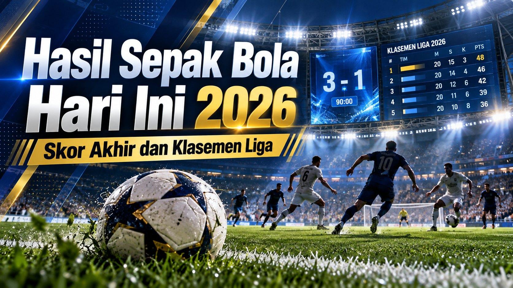 sepakbola - Hasil Sepak Bola Hari Ini 2026: Skor Akhir dan Klasemen Liga