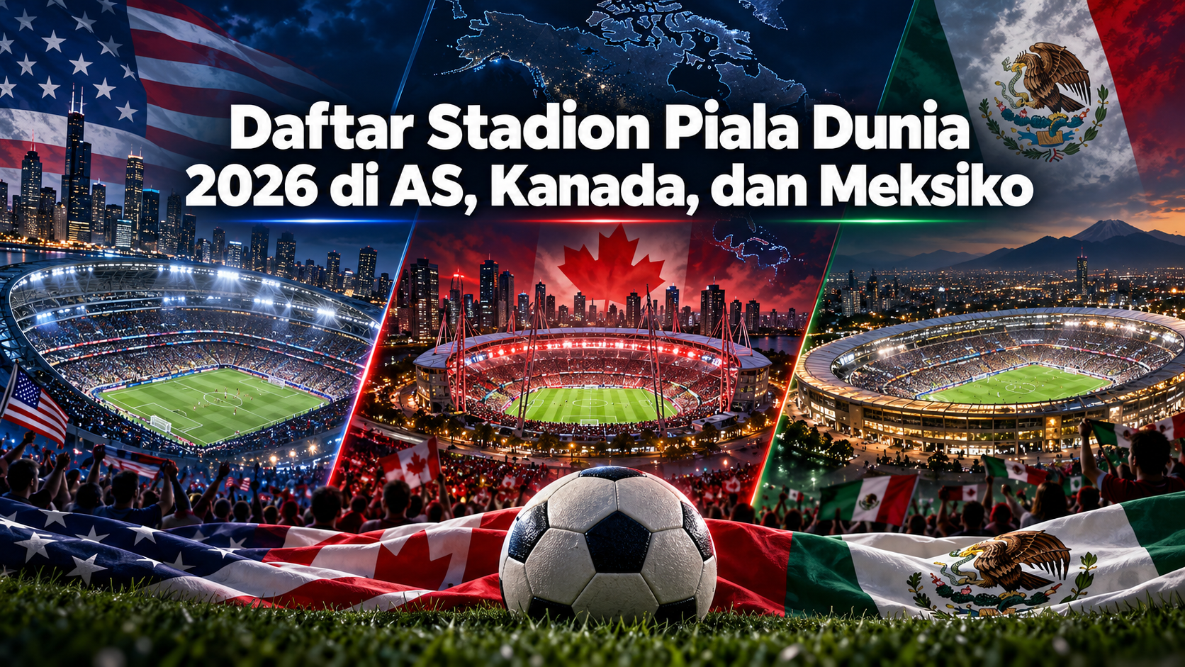 stadion - Daftar Stadion Piala Dunia 2026 di AS, Kanada, dan Meksiko